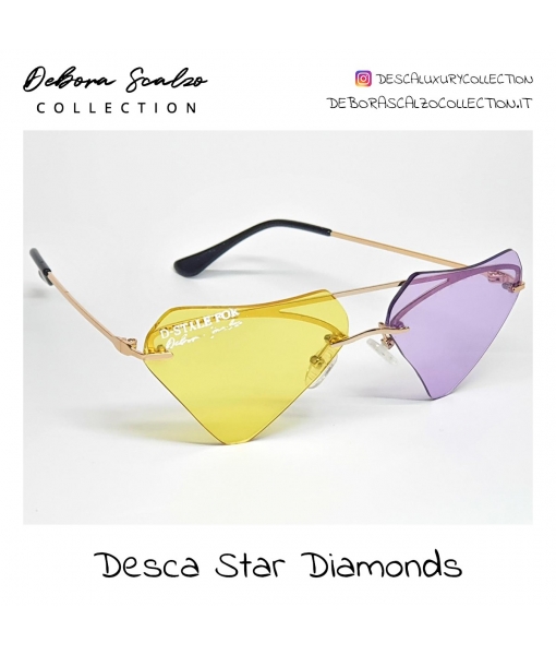 Occhiale Desca Star Diamonds - Giallo/Viola